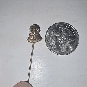 1888 BENJAMIN HARRISON president figural stickpin stick pin.